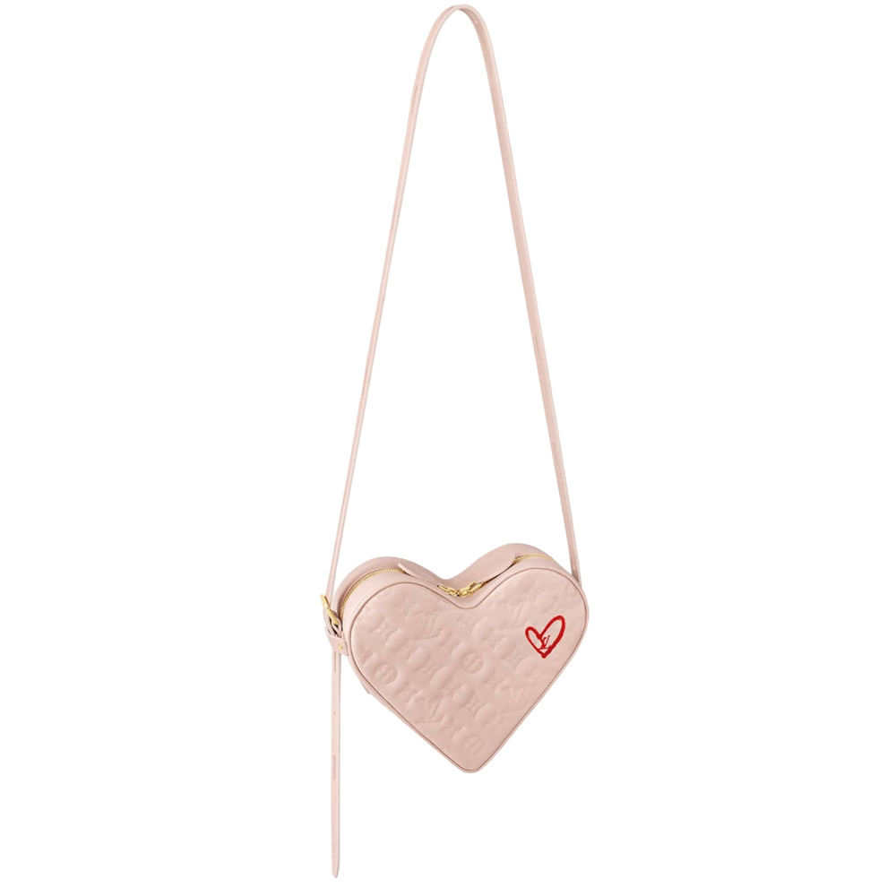 Louis Vuitton Sac Coeur Heart Fall In Love Pink Monogram Shoulder Crossbody Bag